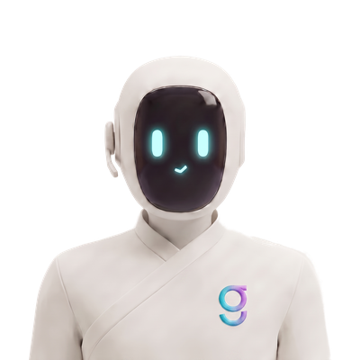 The Lead Ops operator agent: a bone-white humanoid robot with a glowing gradient face screen.
