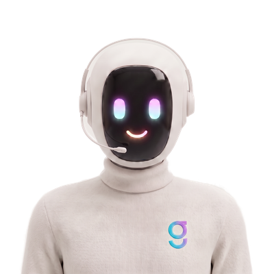 The Messaging operator agent: a bone-white humanoid robot with a glowing gradient face screen.